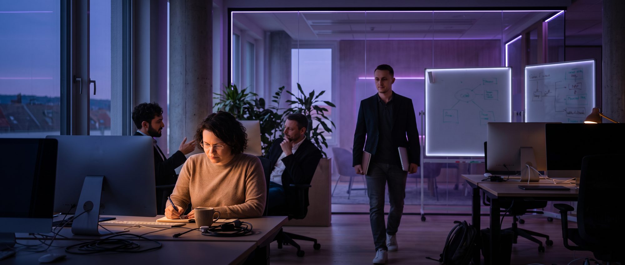 Arbeitsalltag im Büro von établir